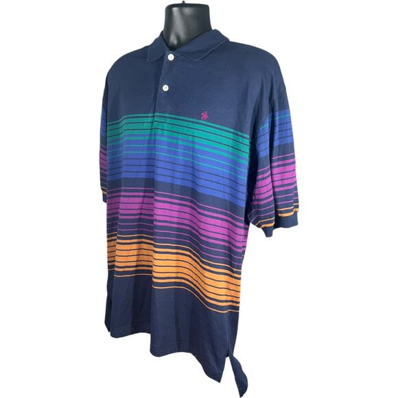 Knights Of The Round Table Striped Short Sleeve Polo - Picture 3 of 7